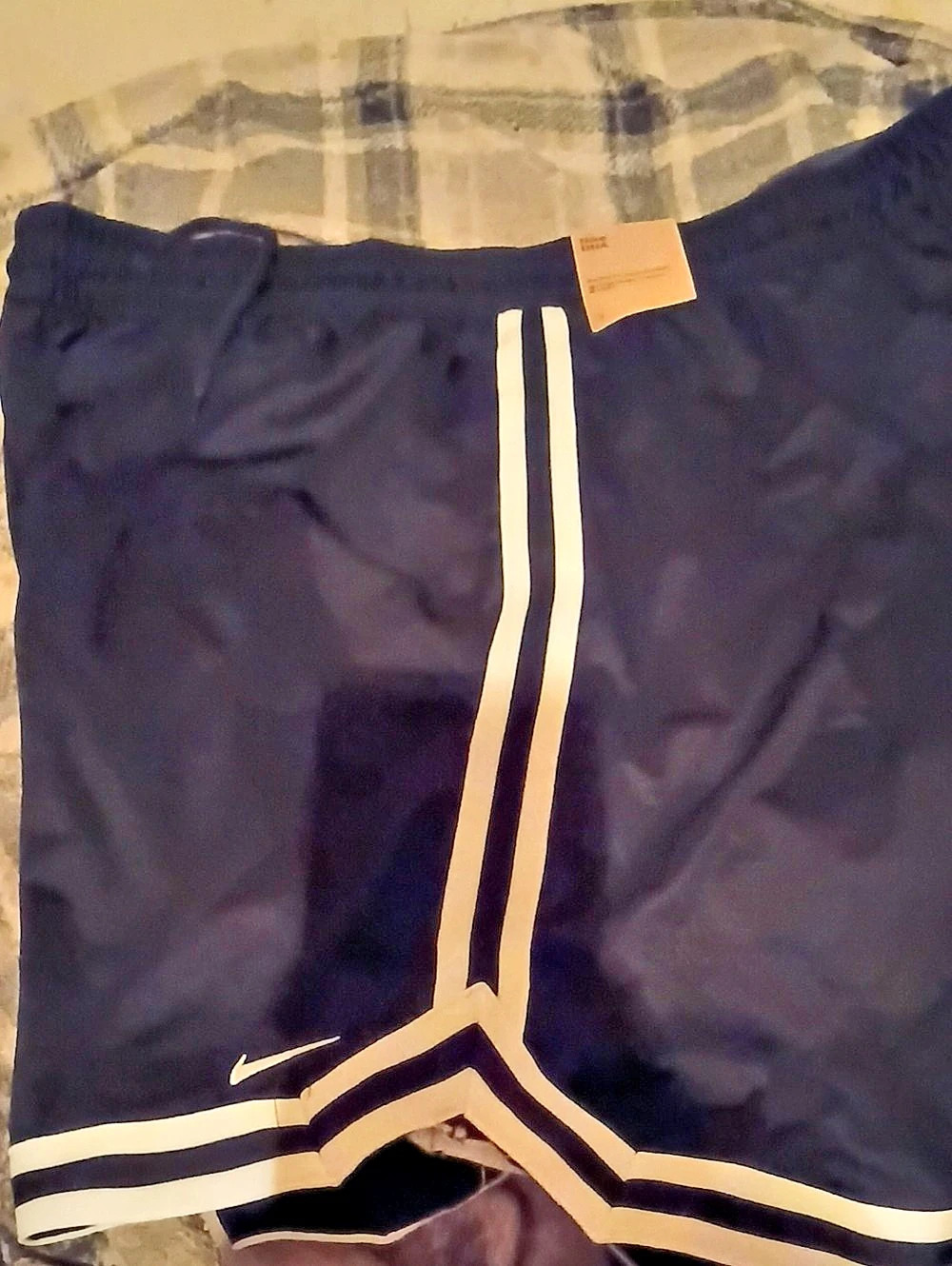 Nike Men's Dri-FIT DNA 6" Basketball Shorts Athletic Shorts Blue & White XXL